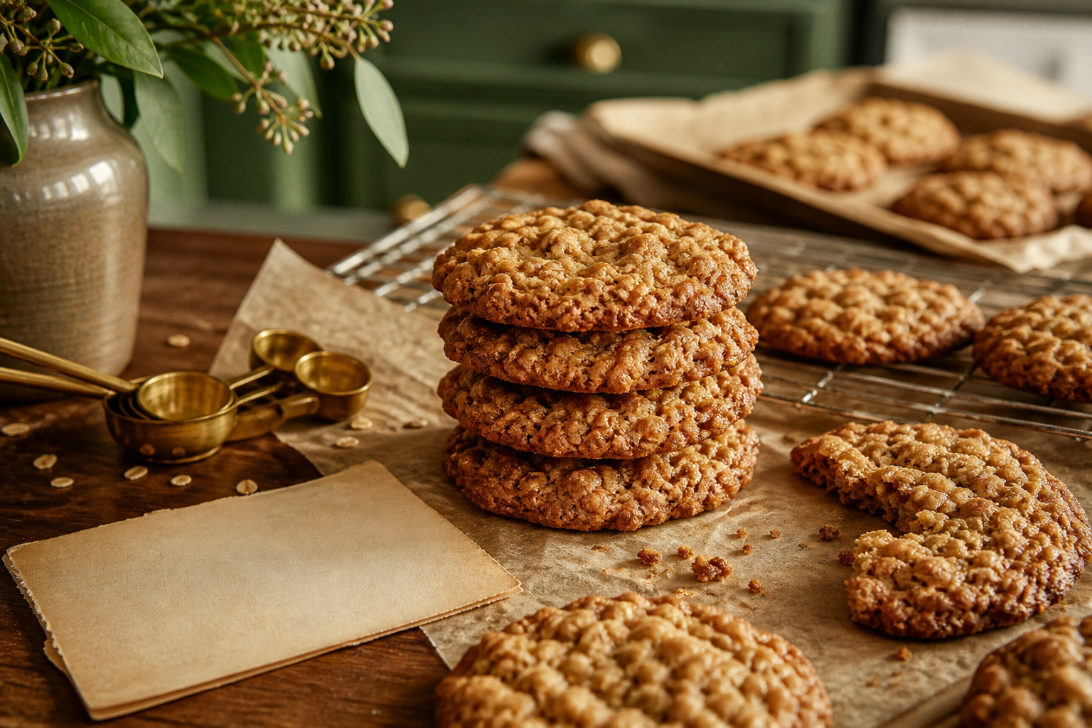 Brown Butter Maple Oat Cookies